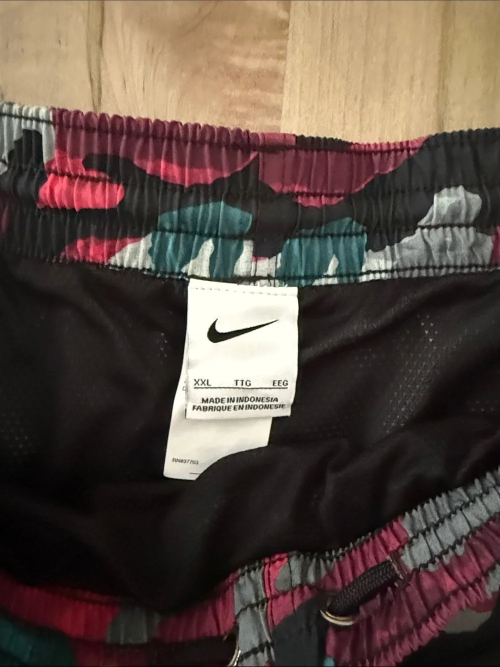 Nike Camo Swim Shorts - Teal, Magenta, Black